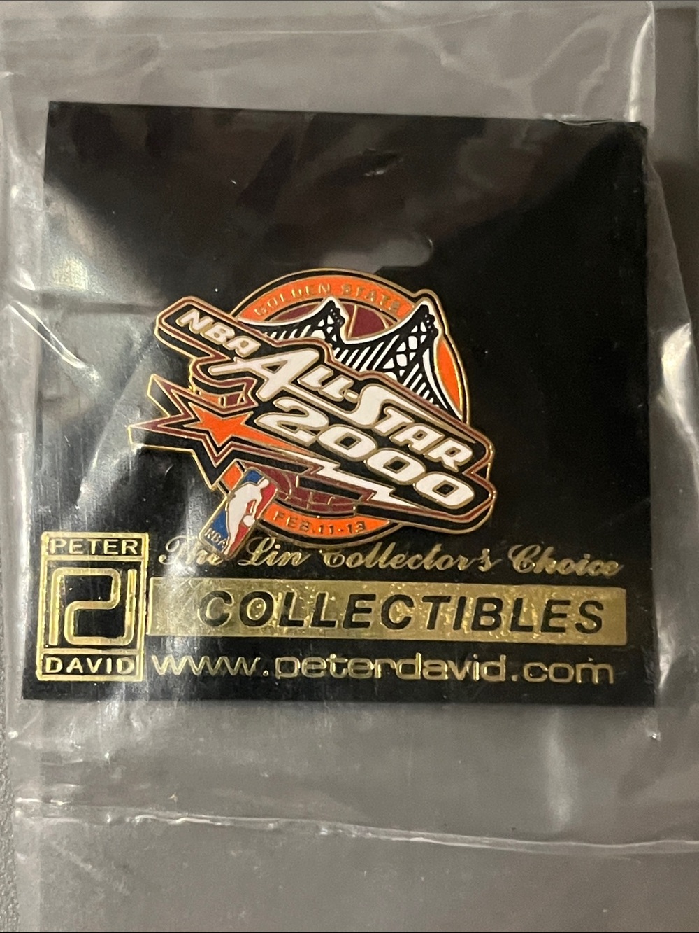 New UNOPENED Vintage pin NBA ALLSTAR GAME 2000
